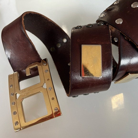 Dolce & Gabbana Other - Dolce and Gabbana leather and gold belt.